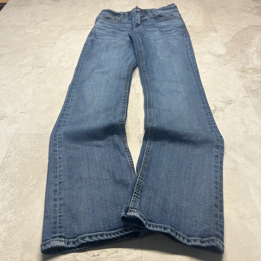 BKE Aiden Straight Leg Jeans Medium Wash Mens 27x32 Whiskered Denim